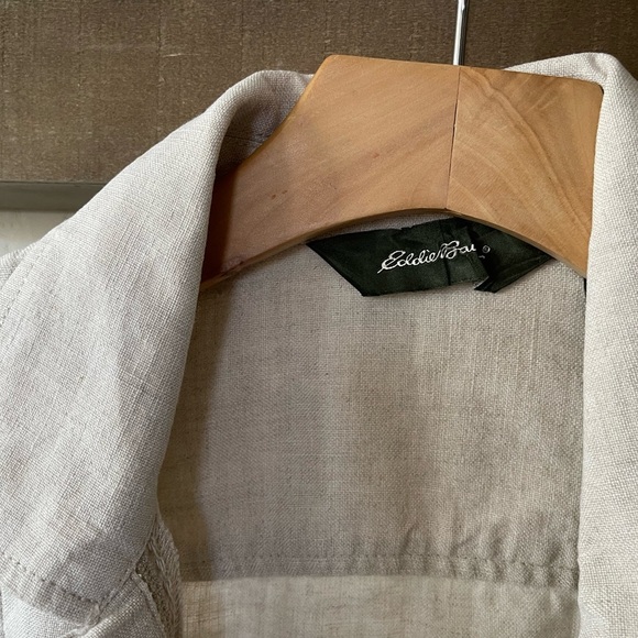 Eddie Bauer Linen Blazer Jacket, size Small—Lagenlook•••Beige/Cream tone! - Picture 9 of 16